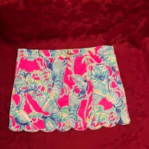 Lilly Pulitzer Girls Bright  Scalloped Skort